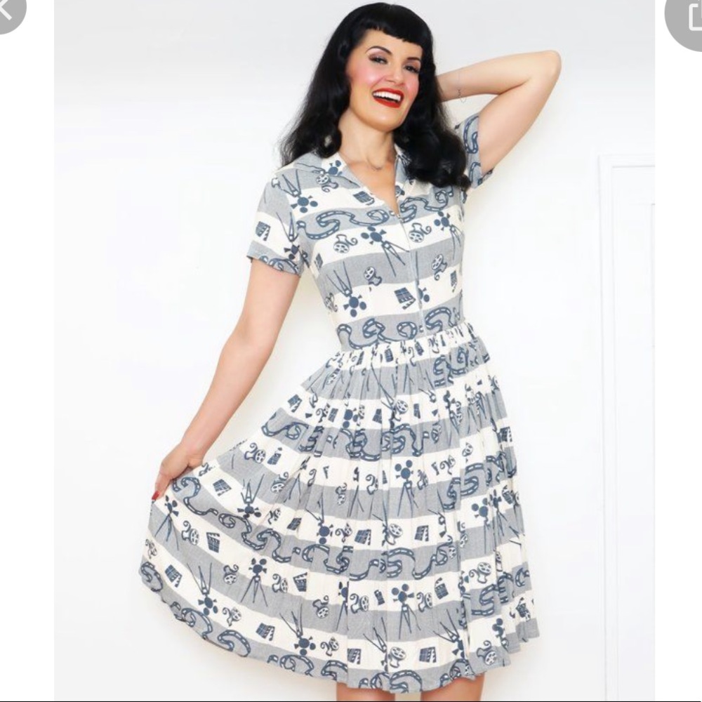 Bernie Dexter Francis dress In Hollywood print XS